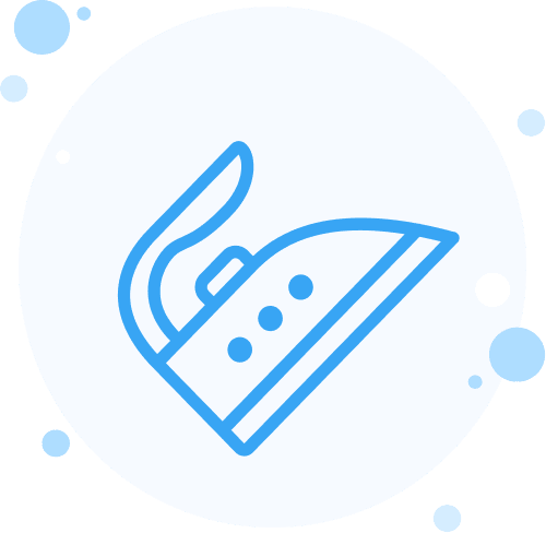 Steam Iron Service Icon - Laundry X Webflow Template